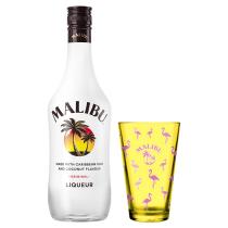 Malibu 0,7l 21% + pohár