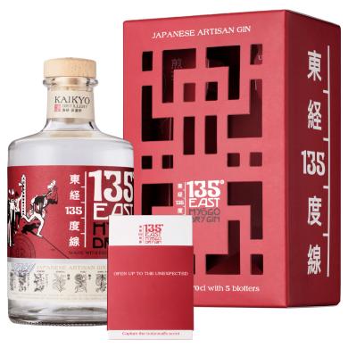 135° East Hyogo Dry Gin  0,7l 42% krabica + set kariet