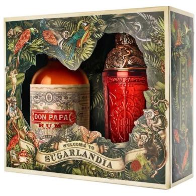 Don Papa Sugarlandia 0,7l 40% + shaker v kazete