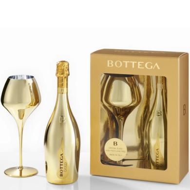 Bottega Prosecco Gold 0,75l + pohár v kartóne