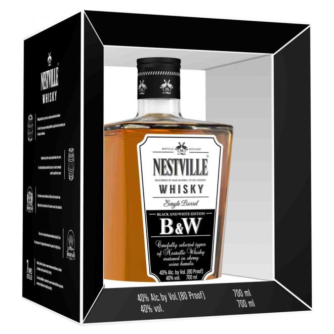 Nestville  Black & White Single Barrel 0,7l 40% + kartón