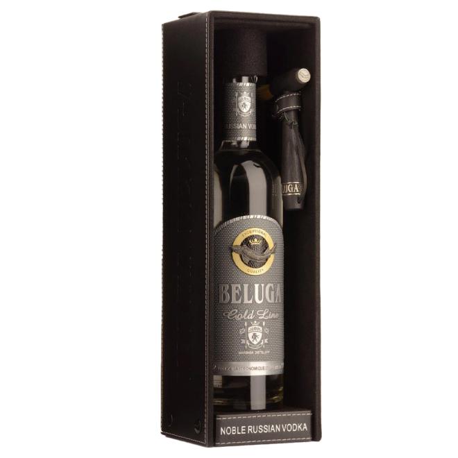 Beluga Gold Line 0,7l 40% + kožená kazeta