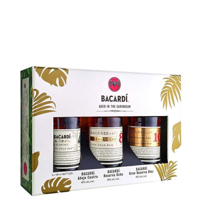 Bacardi Discovery MINI SET 0,3l 40% (3x0,1l) v kartóne