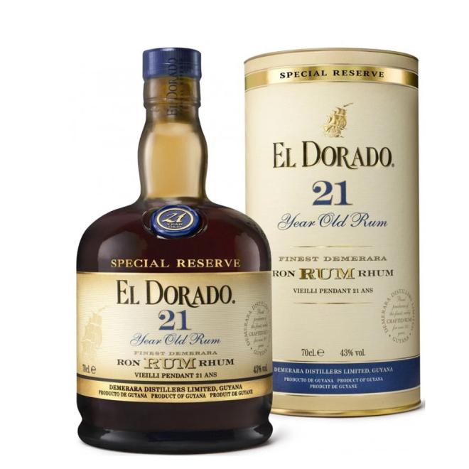 El Dorado 21 Y.O. 0,7l 43% + tuba