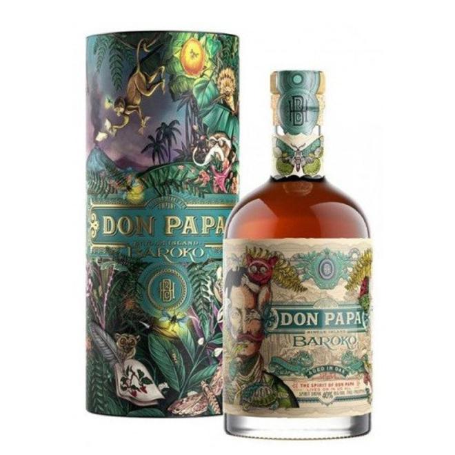 Don Papa BAROKO Sugarless  0,7l 40% + Tuba