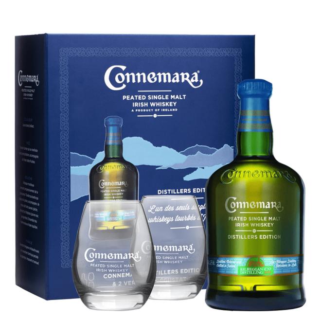 Connemara Distillers Edition 0,7l 40% + 2 poháre v kazete