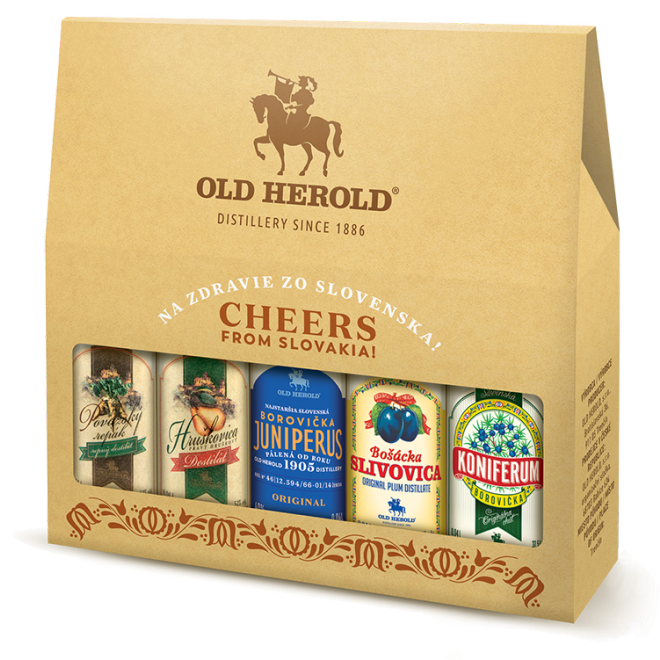 Old Herold Cheers MINI 5x 0,04l 47% + kartón