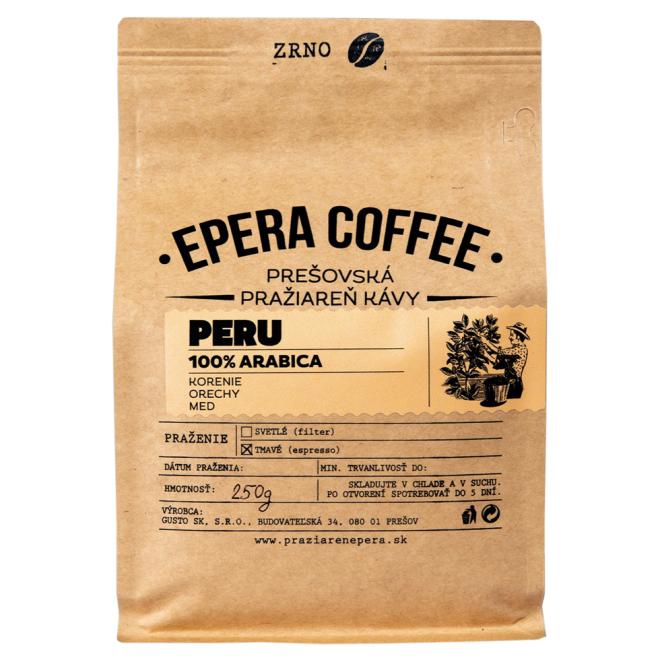 Káva Epera Coffee Peru zrnková 100% Arabica 250g