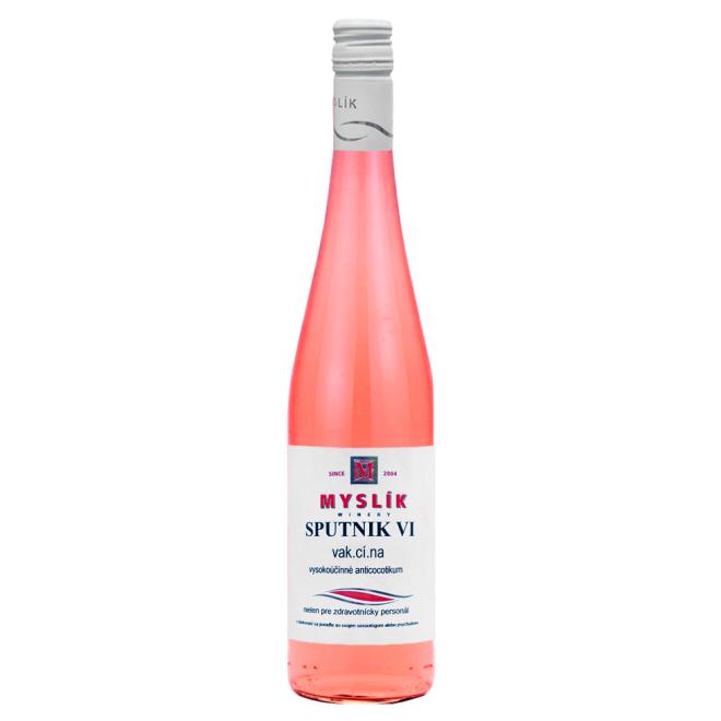 Myslík Winery Sputnik V1 va.kcí.na Frizzante Ružové 0,75l