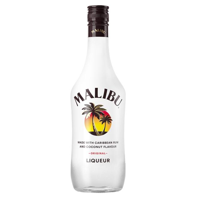 Malibu 0,7l 21% + pohár