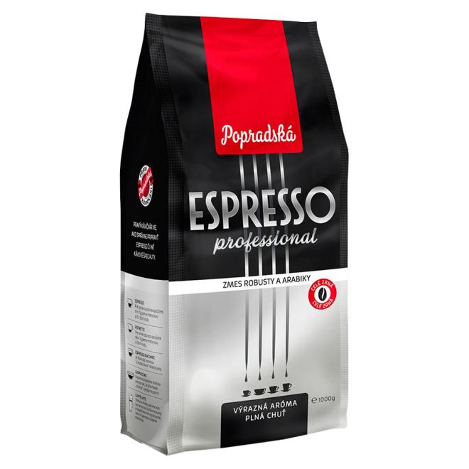 Káva Popradská Espresso Professional zrnková 1kg