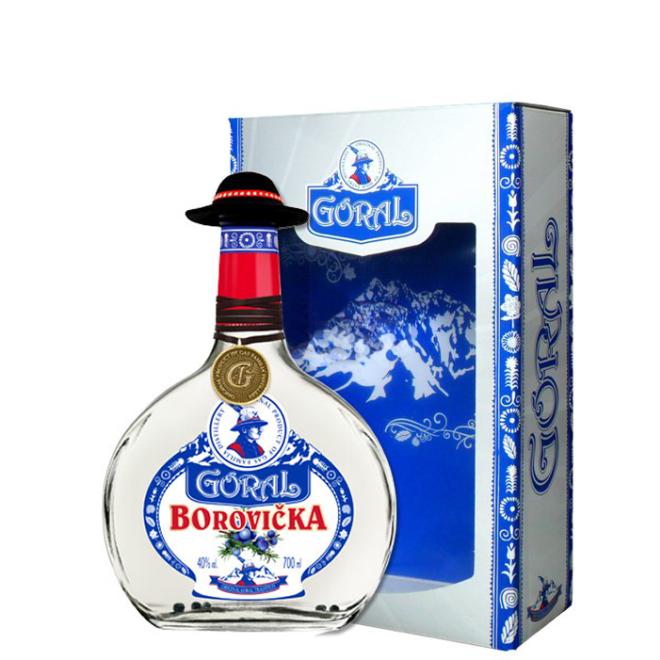 Goral Borovička 0,7l 40% v budíku + kartón