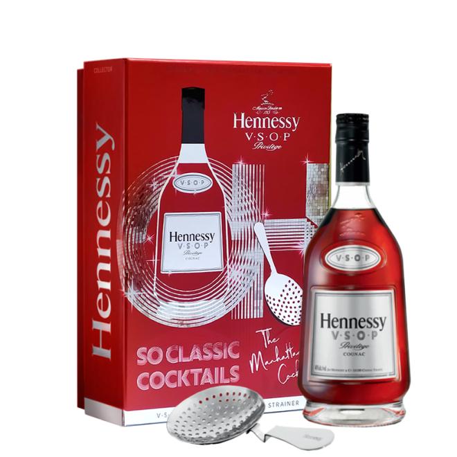 Hennessy V.S.O.P. 0,7l 40% + kazeta s barmanským sitkom (strainer)